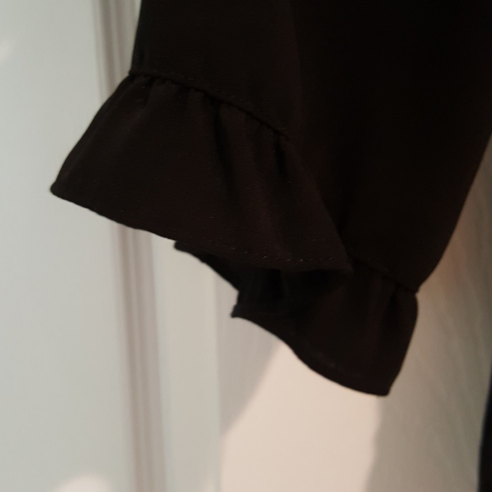 Black Ruffle Shirt - Picture 4 of 6